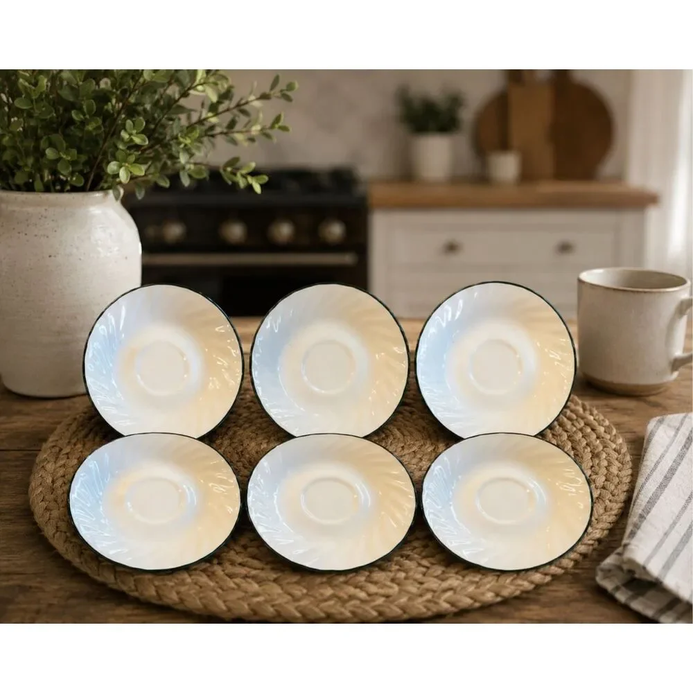 Set of 6 Corelle Callaway Ivy Saucers 6 1/8